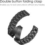 Fintie Metal Band Compatible with Fitbit Versa 2, Versa, Versa Lite Edition, Solid Stainless Steel Strap Replacement Wristband Business Bracelet Compatible with Fitbit Versa Smartwatch