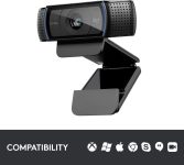 Logitech C920x Pro HD Webcam (Renewed)