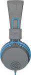 JLab JBuddies Studio On-Ear Kids Wired Headphones, Toddler Headphones, Kid Safe, Studio Volume Safe, Volume Limiter, Folding, Adjustable, Noise Isolation, with Mic (Graphite/Blue)