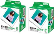 Fujifilm 2 Pack instax Square Instant Color Film, Twin Pack – 20 Exposures (40 Total), White Frame