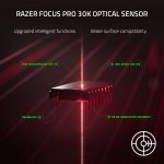 Razer DeathAdder V3 Pro Gaming Mouse 63g Ultra Lightweight – Focus Pro 30K Optical Sensor – Fast Optical Switches Gen-3 – HyperSpeed Wireless – 5 Programmable Buttons – 90 Hr Battery – Black