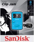 SanDisk 8GB Clip Jam MP3 Player, Blue – microSD Card Slot and FM Radio – SDMX26-008G-G46B