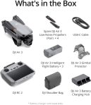 DJI Air 3 Fly More Combo with DJI RC 2, Drone with Camera 4K, Dual Primary Cameras, 3 Batteries for Extended Flight Time, 48MP Photo, 20Km Max Video Transmission, FAA Remote ID Compliant