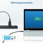 Cable Matters USB C to USB C Monitor Cable 6 ft / 1.8m with 4K 60Hz Video Resolution, 100W Power Delivery, and 5Gbps USB-C 3.1 Gen 1 Data Transfer Compatible with Apple Vision Pro, Meta Quest 3