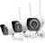 [2023 Upgraded] Zmodo 1080p Outdoor Wireless Camera, 3 Pack Indoor Outside WiFi Cameras, IR Night Vision, Motion Detection, Remote View, Easy Setup, White, Plug-In, Compatible with Alexa 3 Count