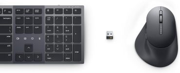 Dell KM900 Premier Collaboration Keyboard and Mouse – Zoom Touch Controls, Backlight Keyboard, Bluetooth 5.1, Radio Frequency 2.4GHz – Black