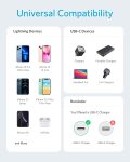 Anker USB C to Lightning Cable [3ft MFi Certified] Powerline II for iPhone 13 13 Pro 12 Pro Max 12 11 X XS XR 8 Plus, AirPods Pro