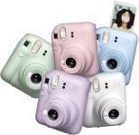 Fujifilm Instax Mini 12 Instant Camera Lilac Purple + Fuji Film Value Pack (40 Sheets) + Shutter Accessories Bundle, Incl. Compatible Carrying Case, Quicksand Beads Photo Album 64 Pockets