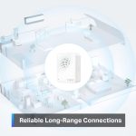 TP-Link Tapo Smart Hub with Built-in Chime, REQUIRES 2.4GHz Wi-Fi, Reliable Long-Range Connections with Tapo Sensors, Sub-1G Low-Power Wireless protocol, Connect with up to 64 smart devices. Tapo H100