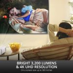 ViewSonic PX701-4K 4K UHD 3200 Lumens 240Hz 4.2ms Home Theater Projector with HDR, Auto Keystone, Dual HDMI, Sports and Netflix Streaming with Dongle on up to 300″ Screen