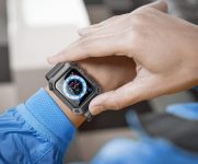 SUPCASE [Unicorn Beetle Pro] Designed for Apple Watch Series 9/SE2/8/7/6/SE/5/4 [41/40mm], Rugged Protective Case with Strap Bands (Black)