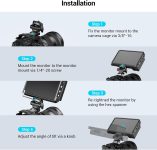 SmallRig Adjustable Camera Monitor Mount for ARRI-Style (Upgrade), 360° Swivel and 180° Tilt Monitor Holder Anti-Twist Support 5” and 7” Field Monitor- 2903B