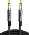 UGREEN 3.5mm Audio Cable Braided 4-Pole Hi-Fi Stereo TRRS Jack Shielded Male to Male AUX Cord Compatible with iPad, Samsung Phones, Tablets, Car Home Stereos, Headphones, Speaker, 6FT