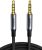 UGREEN 3.5mm Audio Cable Braided 4-Pole Hi-Fi Stereo TRRS Jack Shielded Male to Male AUX Cord Compatible with iPad, Samsung Phones, Tablets, Car Home Stereos, Headphones, Speaker, 6FT