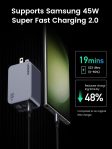 UGREEN Nexode Pro 100W USB C Charger, 3-Port GaN Compact Fast PPS Wall Charger for MacBook Pro/Air, Pixelbook, iPad Pro, iPhone 15 Pro/14, Galaxy S23/Note20, Pixel 8, Steam Deck and More