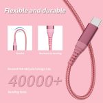 USB C to USB C Cable, USB C Charger Cable (60W 3Pack 6ft), Fast Charging Cable for iPhone 15/15 Plus/15 Pro/15 Pro Max, USB C Cable Compatible with Laptops/Tablets/Switches/Phones/Game Consoles etc