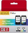 275XL 276XL Ink Cartridge for Canon Ink 275 and 276 PG-275 XL CL-276 XL High Capacity Combo Pack Compatible with Canon PIXMA TS3500 TS3520 TS3522 TR4700 TR4720 TR4722 Printer (1 Black, 1 Tri-Color)