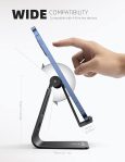 Lamicall Adjustable Cell Phone Stand, Desk Phone Holder, Cradle, Dock, Compatible with iPhone 15, 14, Plus, Pro, Pro Max, 13 12 X XS,4-8″ Phones, Office Accessories, All Android Smartphone, Black