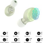 TOZO T6 True Wireless Earbuds Bluetooth 5.3 Headphones Touch Control with Wireless Charging Case IPX8 Waterproof Stereo Earphones in-Ear Built-in Mic Headset Premium Deep Bass Green