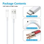 iPhone 15 Car Carplay Apple Cable Cord, USB A to USB C Cable for iPhone 15, 15 Pro Max, 15 Plus, iPad Pro 12.9/11, iPad 10th Gen, iPad Air 5th/ 4th Gen,Mini 6th Gen Charger Car Charging Cable (White)