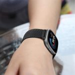 Fintie Band Compatible with Fitbit Versa 4 / Sense 2 / Fitbit Versa 3 / Fitbit Sense, Soft Woven Nylon Sport Replacement Strap Wrist Bands