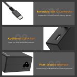 WAVLINK Universal 112W Charger Portable USB C Laptop Adapter 100W AC Adapter Computer Power Supply Cord with USB A Output for MacBook Huawei Lenovo HP Dell Samsung Acer Chromebooks and More