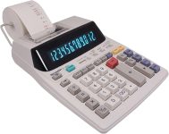 Sharp EL-1801V Ink Printing Calculator, Fluorescent Display, AC, Off-White