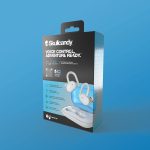 Skullcandy Push Active In-Ear Wireless Earbuds, 43 Hr Battery, Skull-iQ, Alexa Enabled, Microphone, Works with iPhone Android and Bluetooth Devices – Light Grey/Blue
