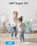 ANNKE Crater 2-2K WiFi Pan Tilt Smart Security Camera, Upgraded 3MP Baby/Pet Monitor, Indoor IP Camera 360-degree with Two-Way Audio, Human Motion Detection, Cloud & SD Card Storage, Works with Alexa