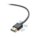 Cable Matters 2-Pack Ultra Thin HDMI Cable 6 ft, Support 4K@60Hz, Ultra Slim HDMI Cable 4K Rated with Ethernet, HDR Support for PS5, Xbox Series X/S, RTX4090/3090, RX 7900/7800, Apple TV, and More