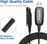 Original Baofeng USB Programming Cable PL2303 Chip Drive Free Win11 for BaoFeng Waterproof Two Way Radio UV-9R Plus (Including UV-9RPRO UV-9G GT-3WP UV-XR and Many More) USA Warranty Gmrs Radio