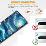 [2+2 Pack] Galaxy S23 Ultra 5G Screen Protector, 2 Pack Tempered Glass Screen Protector +2 Pack Tempered Glass Camera Lens Protector,3D Curved,9H Tempered Glass,Touch Sensitive,Fingerprint Support.