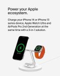 Belkin MagSafe 3-in-1 Wireless Charger Stand – Fast Charging for iPhone 15, 14, 13 Series & Apple Watch – Magnetic Charging Station for Multiple Apple Devices