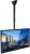 Mount-It! TV Ceiling Mount Bracket, Adjustable Height Full Motion 360 Deg Rotation Tilting Swiveling for Flat Panel LCD LED OLED Plasma TVs, Fits up to 75 Inch 110 Pound Capacity, Black (MI-509B)