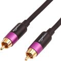 Amazon Basics RCA Audio Cable for Stereo Speaker or Subwoofer with Gold-Plated Plugs, 35 Foot, Black