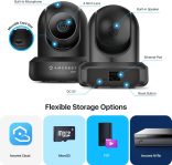 Amcrest ProHD 1080P WiFi 2MP (1920TVL) Indoor Pan/Tilt Security Wireless IP Camera IP2M-841B (Black)