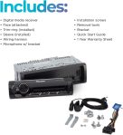 Pioneer MVH-S322BT Bluetooth Car Stereo with USB/AUX Inputs, Smartphone Connectivity, Pioneer Smart Snyc, and Hands-Free Calling for Enhanced In-Car Audio Experience