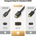 UGREEN HDMI Extension Cable 4K HDMI Extender 1.5FT Male to Female Adapter Cord Compatible with Roku TV Stick PS5 PS4 Xbox Laptop PC Nintendo Switch Blu Ray Player Google Chromecast Wii U HDTV