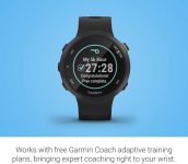 Garmin 010-02156-05 Forerunner 45, 42mm Easy-to-use GPS Running Watch with Coach Free Training Plan Support, Black