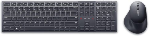 Dell KM900 Premier Collaboration Keyboard and Mouse – Zoom Touch Controls, Backlight Keyboard, Bluetooth 5.1, Radio Frequency 2.4GHz – Black