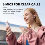 soundcore by Anker Liberty 4 NC Noise Cancelling Earbuds, 98.5% Noise Reduction, Adaptive Noise Cancelling to Ears and Environment, Hi-Res Sound, 50H Battery, Wireless Charging, Bluetooth 5.3