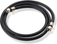 Cable Matters 3-Pack RG6 Cable CL2 in-Wall Rated (CM) Quad Shielded Coaxial Cable 3 ft, RG6 Coax Cable Cord for TV, Digital Router, Satellite Receiver and More, in Black