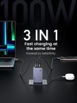 UGREEN Nexode Pro 100W USB C Charger, 3-Port GaN Compact Fast PPS Wall Charger for MacBook Pro/Air, Pixelbook, iPad Pro, iPhone 15 Pro/14, Galaxy S23/Note20, Pixel 8, Steam Deck and More