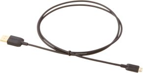 Amazon Basics USB-A to Micro USB Fast Charging Cable, 480Mbps Transfer Speed with Gold-Plated Plugs, USB 2.0, 3 Foot, Black