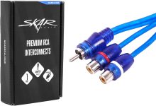 Skar Audio 1-Male to 2-Female RCA Y-Adapter (12-inches) Interconnect Cable – SKARRCA-1M2F