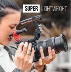 Rode VideoMicro Compact On-Camera Microphone with Rycote Lyre Shock Mount, Auxiliary, Black