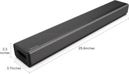 Hisense HS214 2.1ch Sound Bar with Built-in Subwoofer, 108W, All-in-one Compact Design with Wireless Bluetooth, Powered by Dolby Audio, Roku TV Ready, HDMI ARC/Optical/AUX/USB, 3 EQ Modes,Black