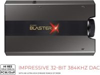 Sound BlasterX G6 Hi-Res 130dB 32bit/384kHz Gaming DAC, External USB Sound Card with Xamp Headphone Amp, Dolby Digital, 7.1 Virtual Surround Sound, Sidetone/Speaker Control for PS4, Xbox One