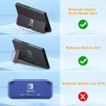Fintie Carrying Case for Nintendo Switch OLED Model 2021/Switch 2017, [Shockproof] Hard Shell Protective Cover Travel Bag w/10 Game Card Slots for Switch Console Joy-Con & Accessories