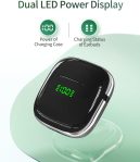 Ear buds 72Hrs Playback Wireless Earbuds Bluetooth Headphones with LED Digital Display Charging Case Earbuds IPX7 Waterproof Earphones Stereo Sound in-Ear Earbud with Mic for Phone Laptop Sport Black